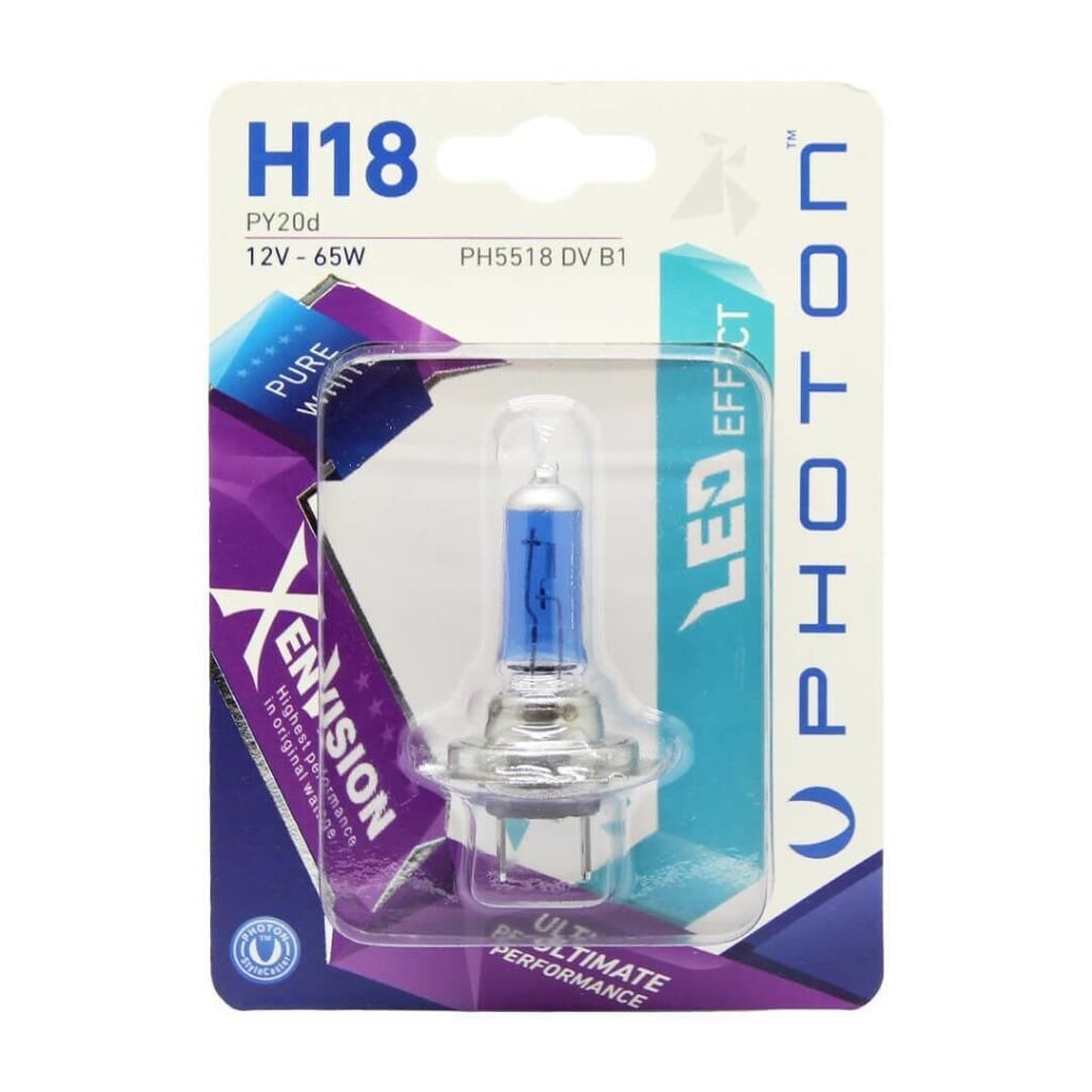 Photon H18 12V 65W Xen Vision Blister (TEKLİ BLİSTER)