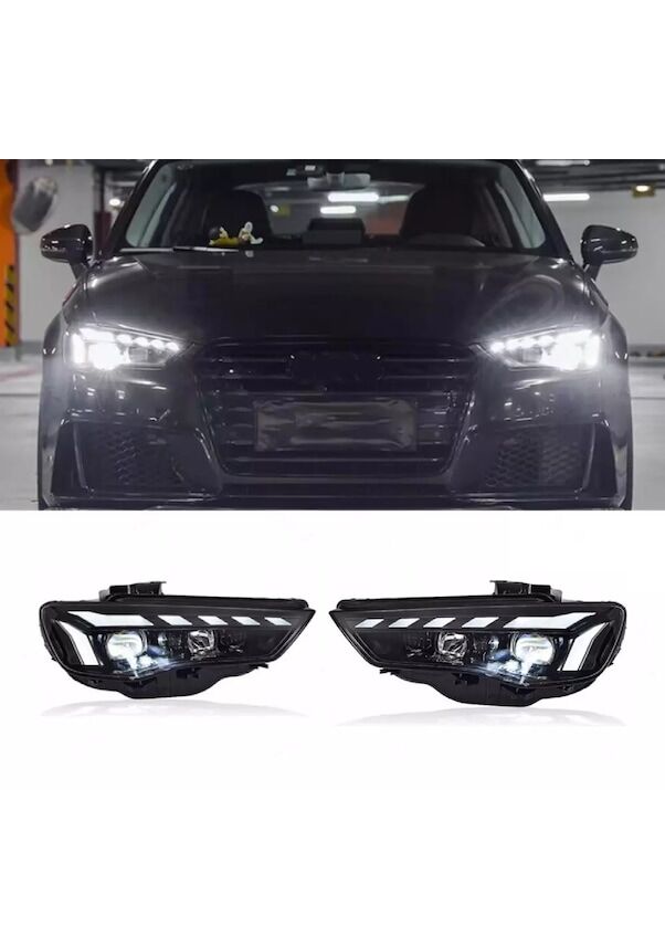 AUDI A3 8V ile Uyumludur HALOGEN UYUMLU 8Y DIZAYN FAR 2013-2016