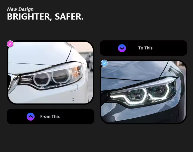 BMW F32 ile Uyumlu ADAPTIVE LED FAR 2013-2018