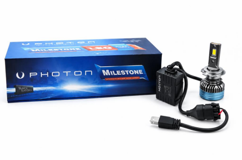 Photon Milestone Black Katana H7 30000 Lümen LED Xenon (HB3 Sürücü + H7 Dönüştürücü Aparat Entegreli)