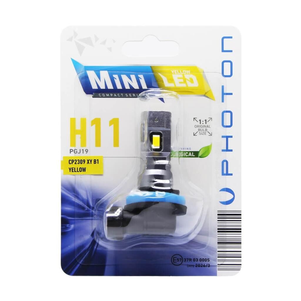 Photon Mini H8 H9 H11 H16 YELLOW SARI Compact Led