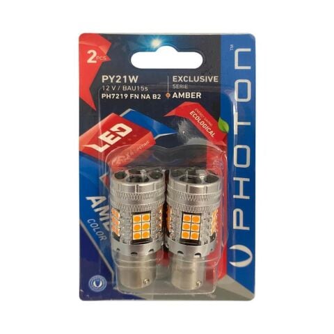 Photon P21W Turuncu Fanlı Led Blister