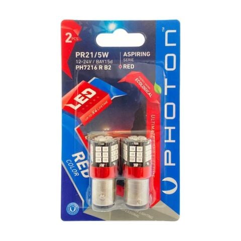 Photon P21-5W Kırmızı Blister B2