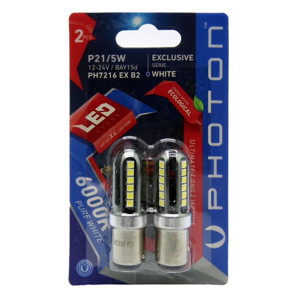 PHOTON  P21/5W Çift Duy Beyaz Can-Bus EXCLUSIVE SERIE PH7216 EX