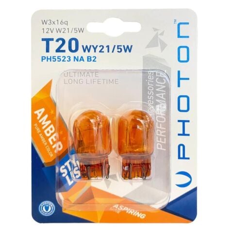 Photon T20 21/5W 12V Çift Devre N.Amber