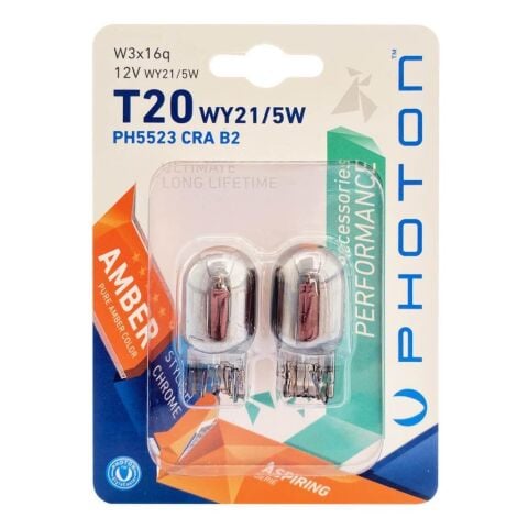 Photon T20 Chrome 21/5W 12V N.Amber