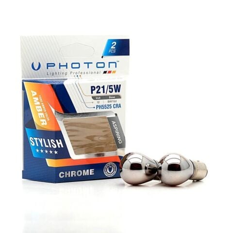 Photon P21/5W Chrome 12V 1016 N.Amber