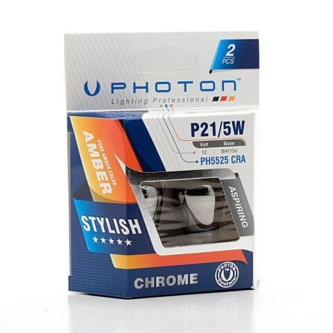 Photon P21/5W Chrome 12V 1016 N.Amber