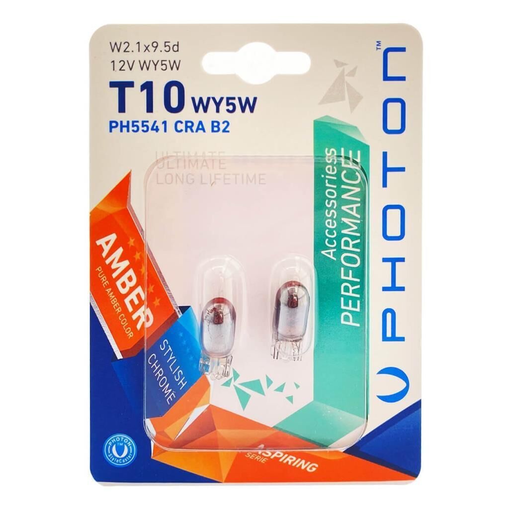 Photon T10 W5W Chrome 12V Natural Amber