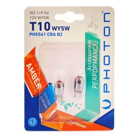 Photon T10 W5W Chrome 12V Natural Amber