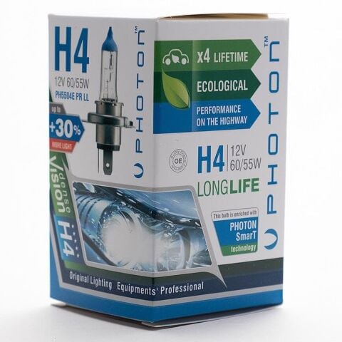 PHOTON H4 12V 60/55W ECO +%30 FAZLA IŞIK
