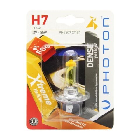H7 12V 55W XTREME YELLOW(TEKLİ BLİSTER)