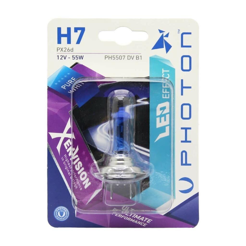 Photon H7 12V 55W Xen Vision Blister (TEKLİ BLİSTER)