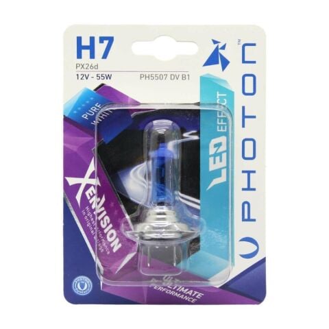 Photon H7 12V 55W Xen Vision Blister (TEKLİ BLİSTER)