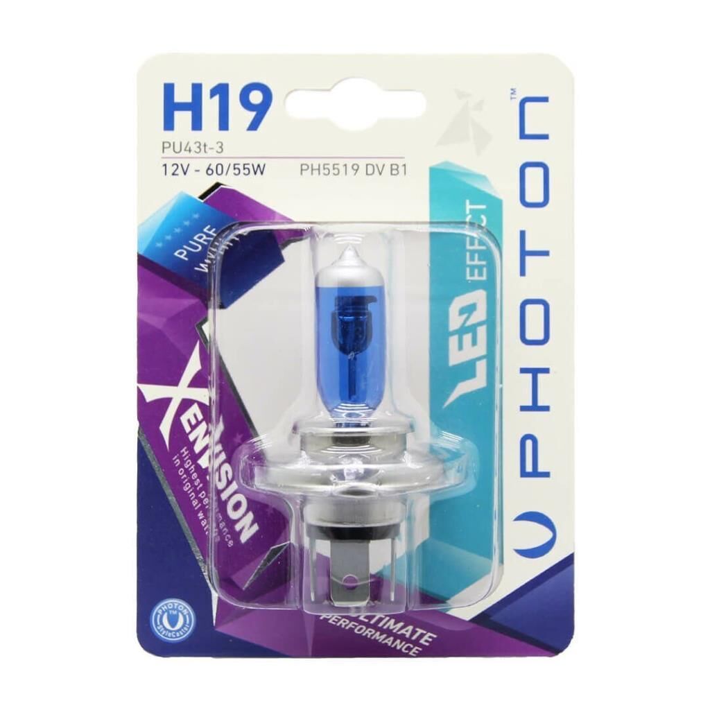 Photon H19 12V 60/55W Xen Vision Blister (TEKLİ BLİSTER)