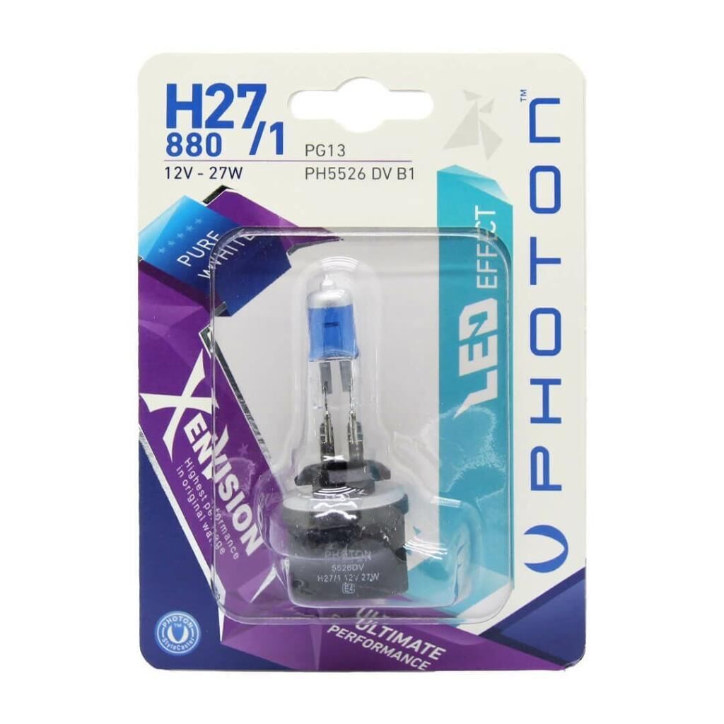 Photon H27/1 12V 27W Xen Vision Blister (TEKLİ BLİSTER)