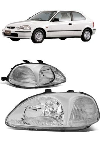 HONDA CIVIC ile Uyumlu OEM FAR TAKIMI 1996-1998