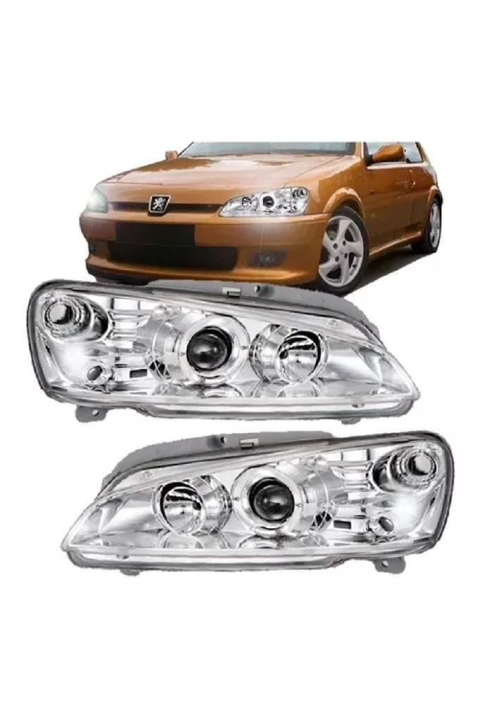 PEUGEOT 106 ile Uyumlu KROM FAR