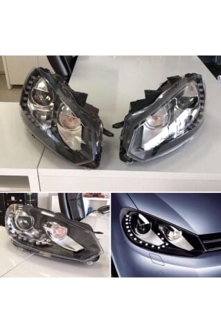 VW GOLF 6 ile Uyumlu R FAR 15 LED 2008-2013