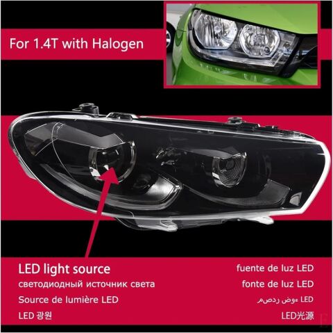VW SCIROCCO ile Uyumlu HALOGEN UYUMLU MAKYAJLI DIZAYN FAR 2009-2014