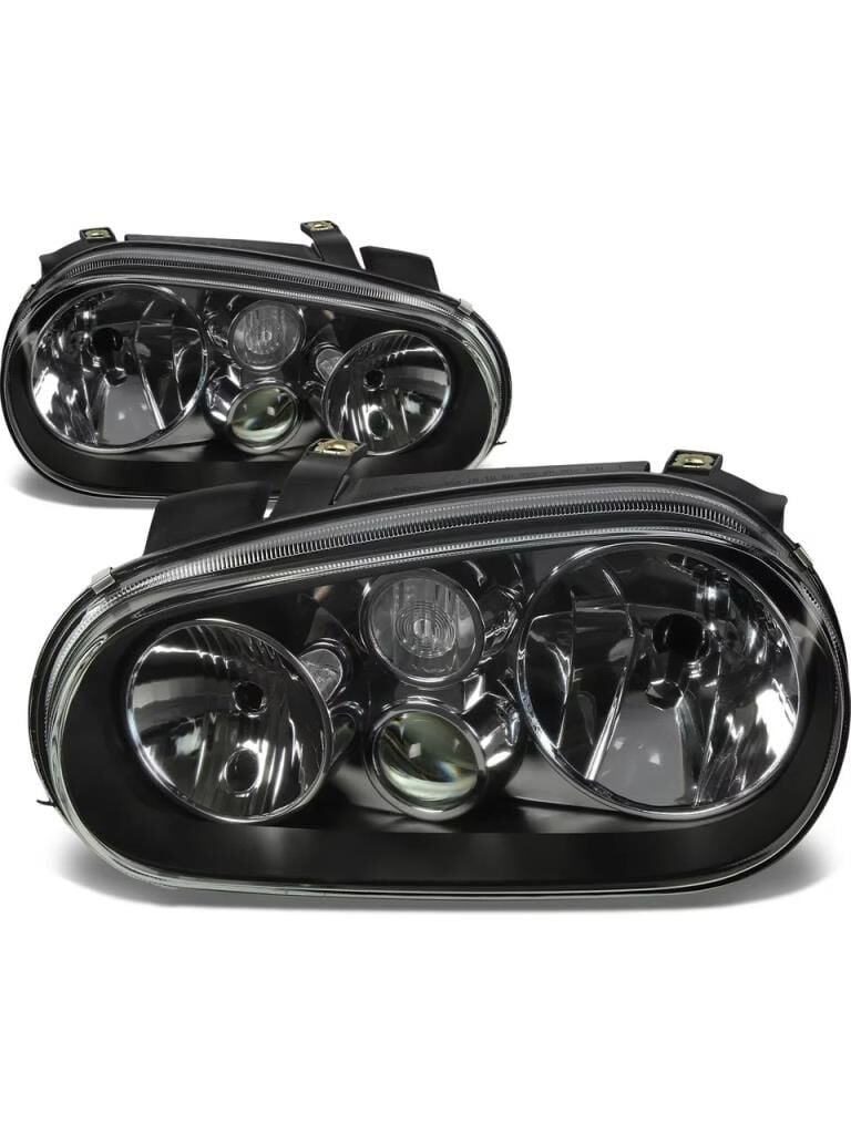 VW GOLF 4 ile Uyumlu SİYAH FAR 1998-2003