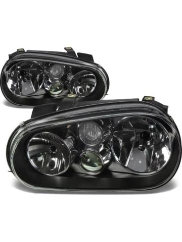 VW GOLF 4 ile Uyumlu SİYAH FAR 1998-2003