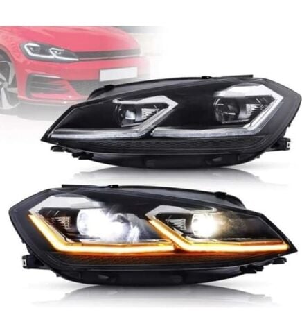 VW GOLF 6 ile Uyumlu 7,5 R DIZAYN FAR KROM 2008-2013