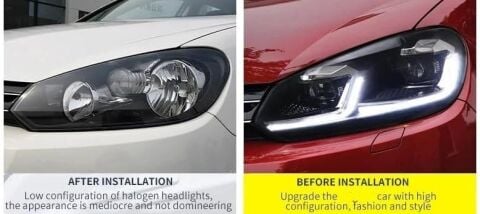 VW GOLF 7 ile Uyumlu 7,5 R DİZAYN FAR 2013-2017