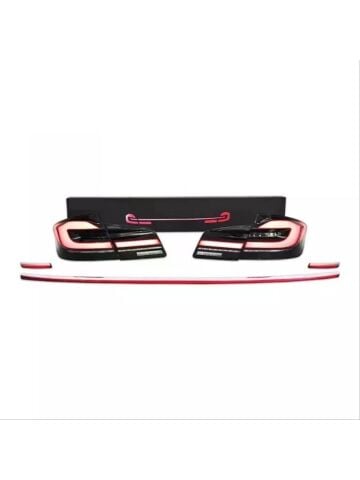 BMW F10 / F10 LCI ile Uyumlu G30 LCI DIZAYN STOP (3 PARÇA ORTA KROMLU)