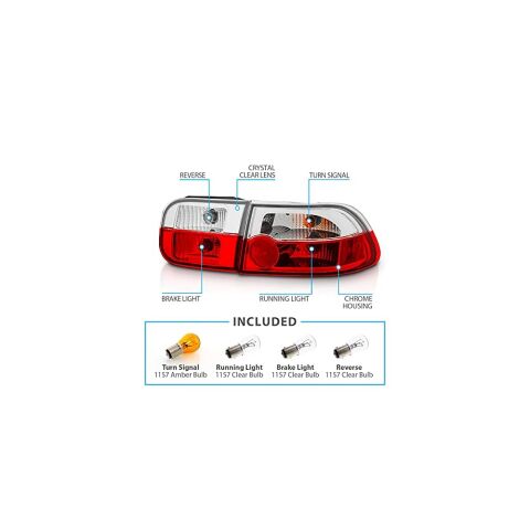 HONDA CIVIC SEDAN ile Uyumlu USDM STOP 1992-1995