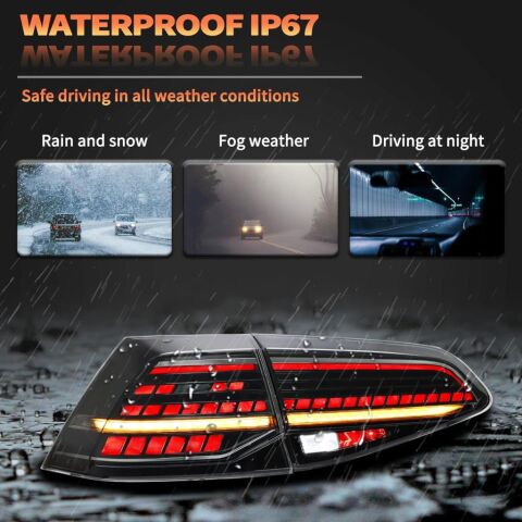 VW GOLF 7-7,5 ile Uyumlu 7,5 DİZAYN   HIGHLINE STOP FÜME 2013-2020